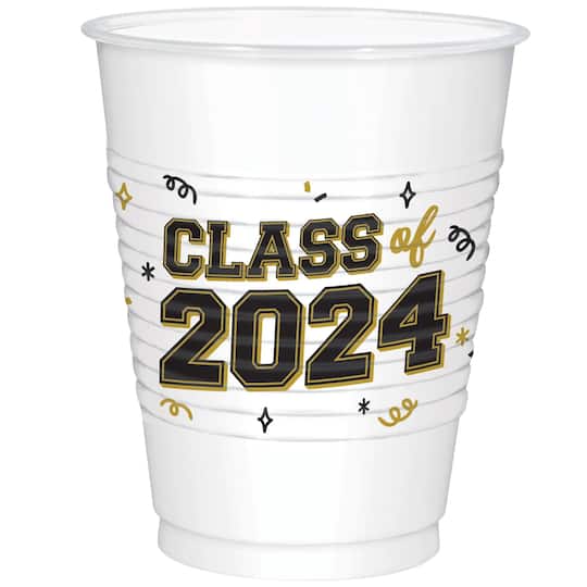 16oz. Class of 2024 Graduation Plastic Cups, 50ct.